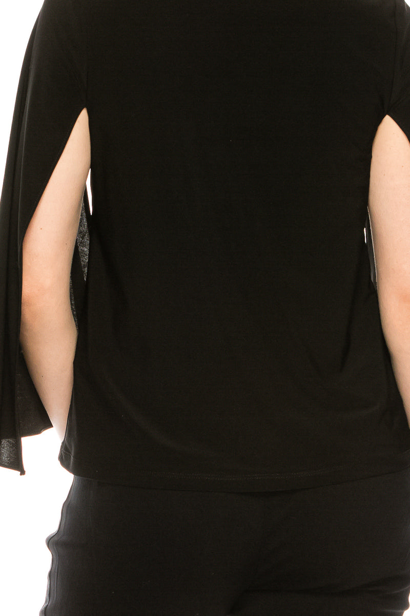 Alex Evenings Embellished 3/4 Split Sleeve Blouse (Additional Colors)