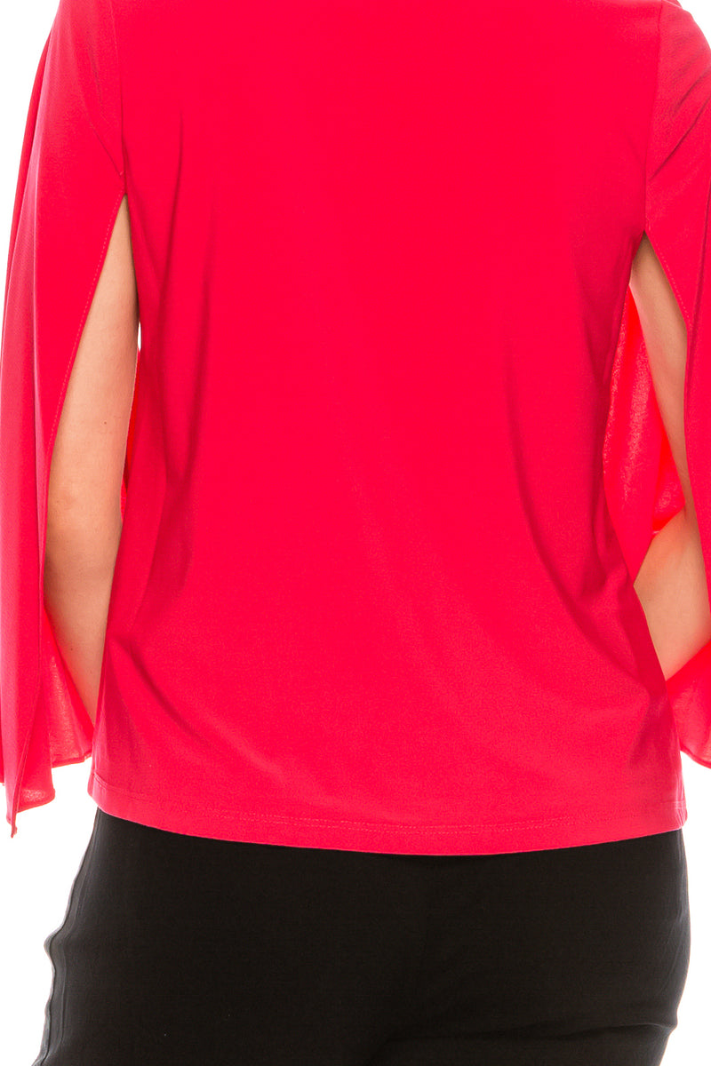 Alex Evenings Embellished 3/4 Split Sleeve Blouse (Additional Colors)