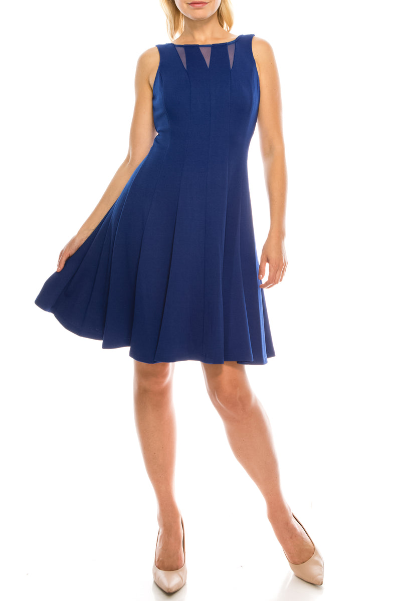 Gabby Skye Bubble Crepe Circle Skirt Dress (Additional Colors)