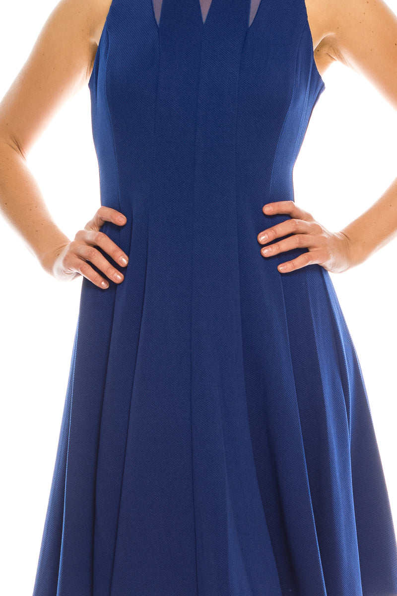Gabby Skye Bubble Crepe Circle Skirt Dress (Additional Colors)