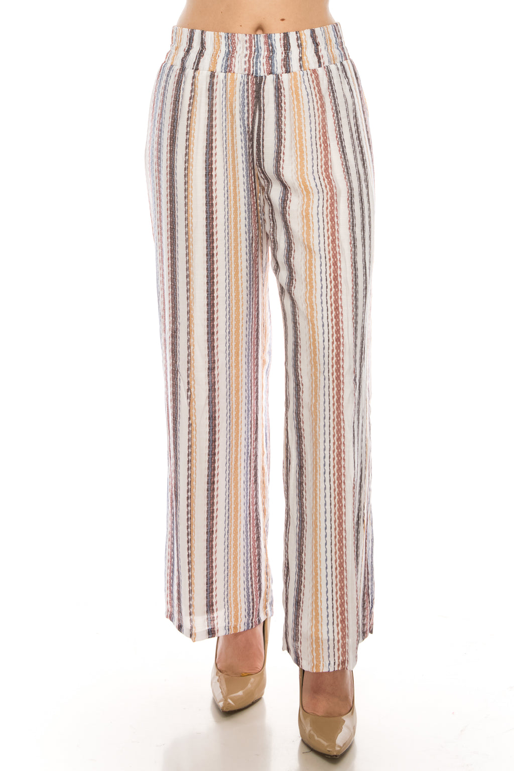 Zac & Rachel Striped Linen Palazzo Pants