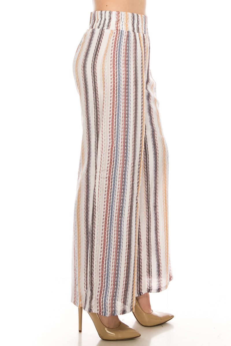 Zac & Rachel Striped Linen Palazzo Pants