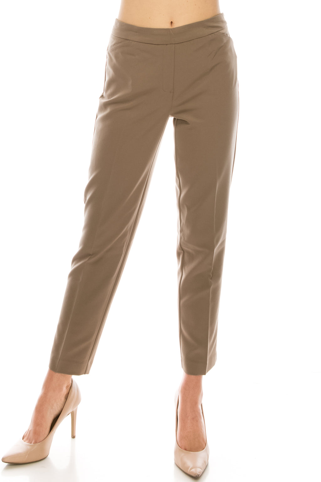 Zac & Rachel Arrowhead Twill Slim Pant with 2 Front  Faux Zipper Pockets