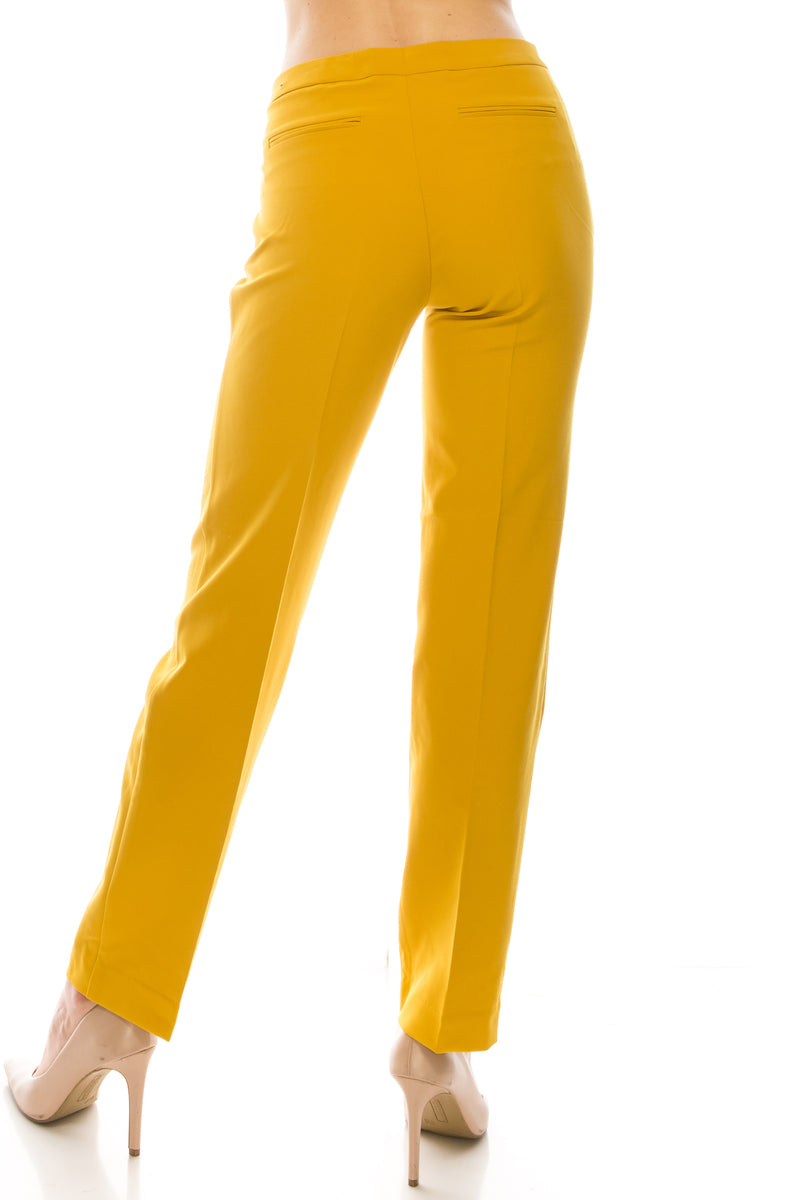 Zac & Rachel Twill Slim Pants with Faux Zipper Pockets (Additional Colors)