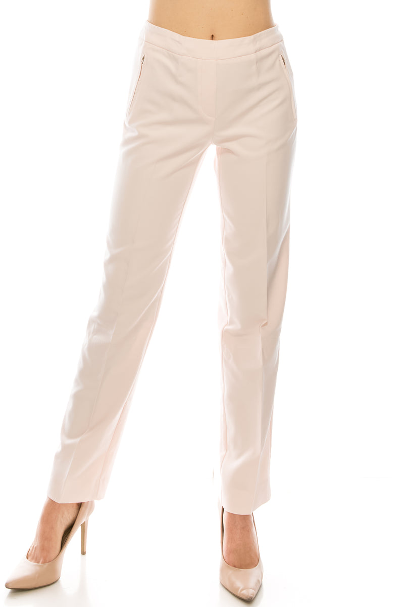 Zac & Rachel Twill Slim Pants with Faux Zipper Pockets (Additional Colors)